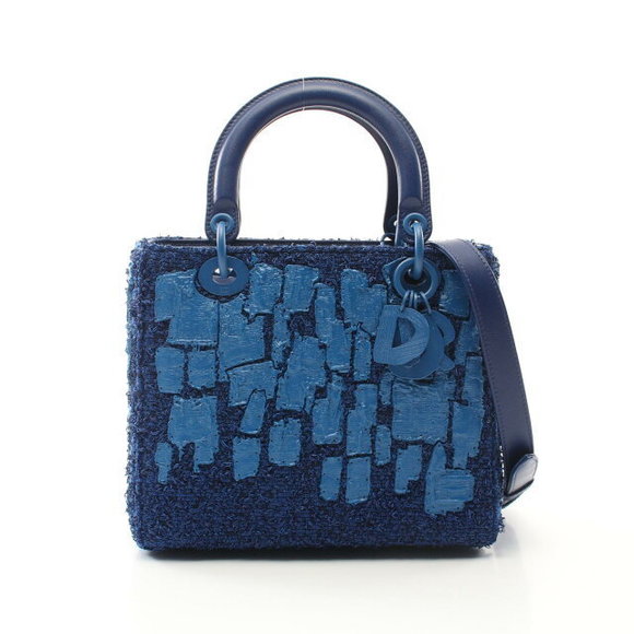 Dior Lady Handbag Blue - Picture 1 of 7